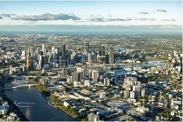 Sunset Aerial Photo South Brisbane QLD Aerial Photography