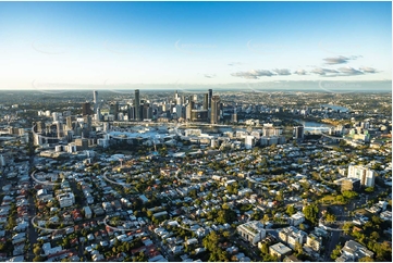 Sunset Aerial Photo Highgate Hill QLD Aerial Photography