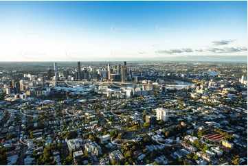 Sunset Aerial Photo Highgate Hill QLD Aerial Photography