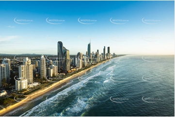 Sunrise Aerial Photo Surfers Paradise QLD Aerial Photography
