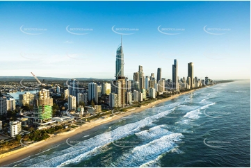 Sunrise Aerial Photo Surfers Paradise QLD Aerial Photography