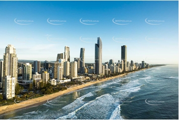 Sunrise Aerial Photo Surfers Paradise QLD Aerial Photography