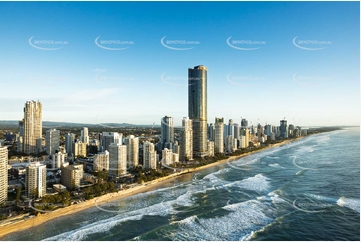 Sunrise Aerial Photo Surfers Paradise QLD Aerial Photography