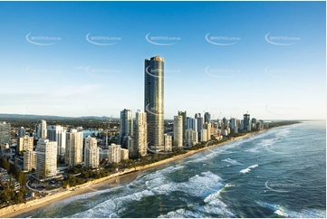 Sunrise Aerial Photo Surfers Paradise QLD Aerial Photography