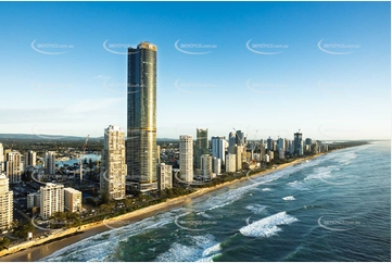 Sunrise Aerial Photo Surfers Paradise QLD Aerial Photography