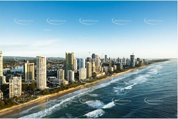 Sunrise Aerial Photo Surfers Paradise QLD Aerial Photography
