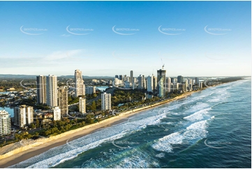 Sunrise Aerial Photo Surfers Paradise QLD Aerial Photography