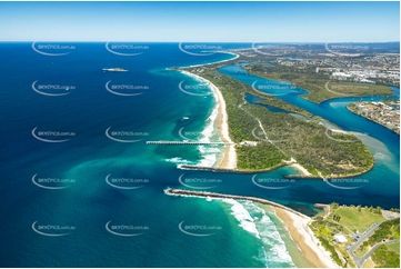 Aerial Photo Tweed River Entrance & Sand Bar