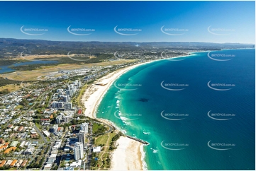 Kira Beach at Coolangatta QLD Aerial Photography