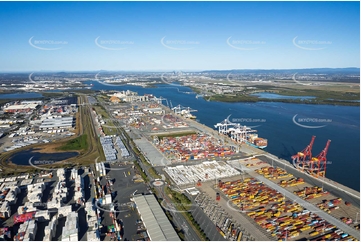 Container Terminal at Port of Brisbane QLD Aerial Photography