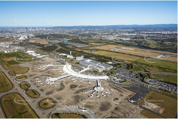 Domestic Terminal at Brisbane Airport QLD Aerial Photography