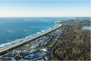 Sunrise Aerial Photo Casuarina NSW Aerial Photography