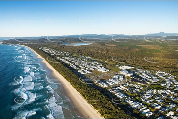 Sunrise Aerial Photo Casuarina NSW Aerial Photography