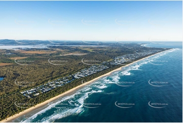 Sunrise Aerial Photo Casuarina NSW Aerial Photography