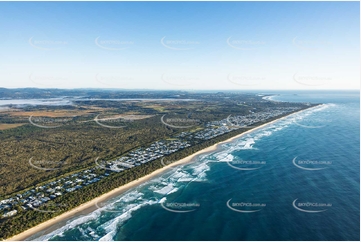 Sunrise Aerial Photo Casuarina NSW Aerial Photography