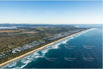 Sunrise Aerial Photo Casuarina NSW Aerial Photography