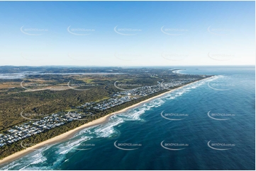 Sunrise Aerial Photo Casuarina NSW Aerial Photography