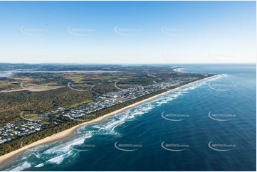 Sunrise Aerial Photo Casuarina NSW Aerial Photography