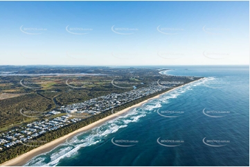 Sunrise Aerial Photo Casuarina NSW Aerial Photography