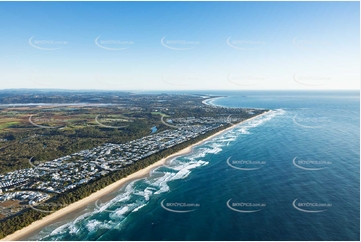 Sunrise Aerial Photo Casuarina NSW Aerial Photography