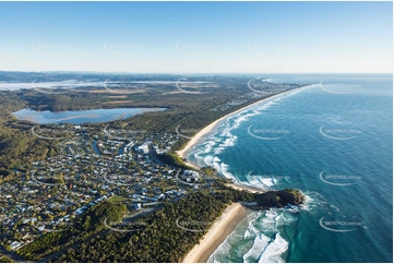 Sunrise Aerial Photo Bogangar NSW Aerial Photography