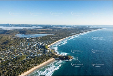 Sunrise Aerial Photo Bogangar NSW Aerial Photography