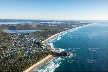Sunrise Aerial Photo Cabarita Beach NSW Aerial Photography