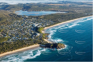 Sunrise Aerial Photo Cabarita Beach NSW Aerial Photography