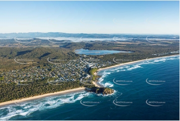 Sunrise Aerial Photo Cabarita Beach NSW Aerial Photography