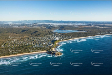 Sunrise Aerial Photo Cabarita Beach NSW Aerial Photography