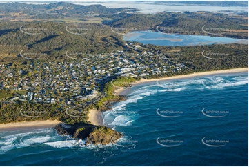 Sunrise Aerial Photo Cabarita Beach NSW Aerial Photography