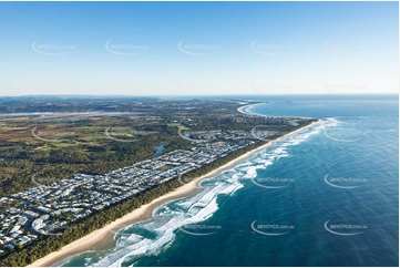 Sunrise Aerial Photo Kingscliff NSW Aerial Photography