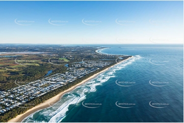 Sunrise Aerial Photo Kingscliff NSW Aerial Photography