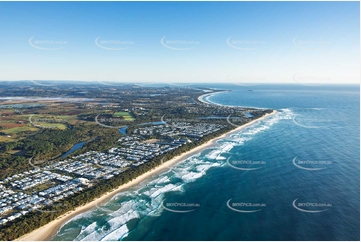 Sunrise Aerial Photo Kingscliff NSW Aerial Photography
