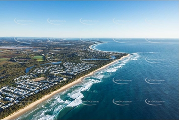 Sunrise Aerial Photo Kingscliff NSW Aerial Photography