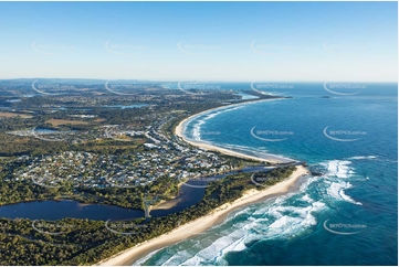 Sunrise Aerial Photo Kingscliff NSW Aerial Photography