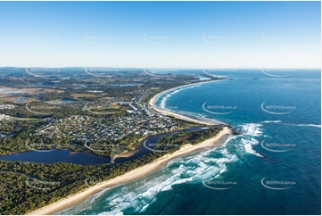 Sunrise Aerial Photo Kingscliff NSW Aerial Photography