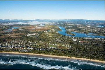 Sunrise Aerial Photo Kingscliff NSW Aerial Photography