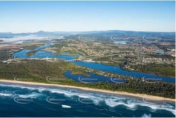 Sunrise Aerial Photo Fingal Head NSW Aerial Photography