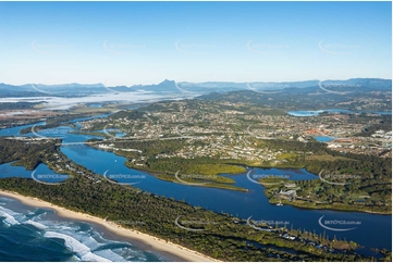 Sunrise Aerial Photo Fingal Head NSW Aerial Photography