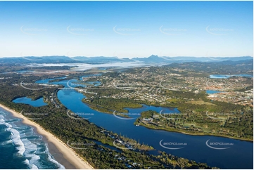 Sunrise Aerial Photo Fingal Head NSW Aerial Photography