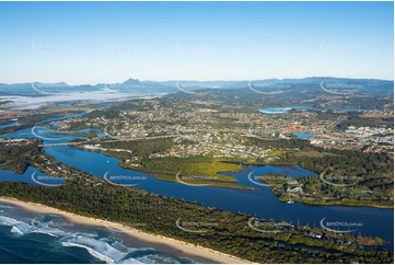 Sunrise Aerial Photo Banora Point NSW Aerial Photography