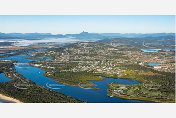 Sunrise Aerial Photo Banora Point NSW Aerial Photography