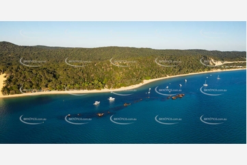 Tangalooma Wrecks Moreton Island QLD Aerial Photography