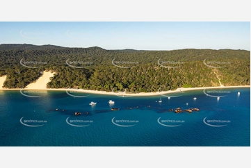 Tangalooma Wrecks Moreton Island QLD Aerial Photography