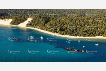 Tangalooma Wrecks Moreton Island QLD Aerial Photography