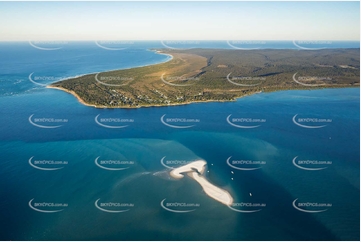 A Sand Island near Amity Point Moreton Bay QLD Aerial Photography