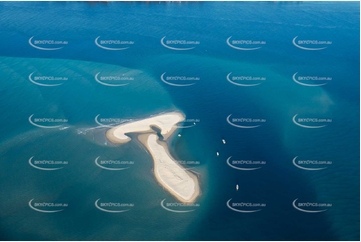 A Sand Island near Amity Point Moreton Bay QLD Aerial Photography