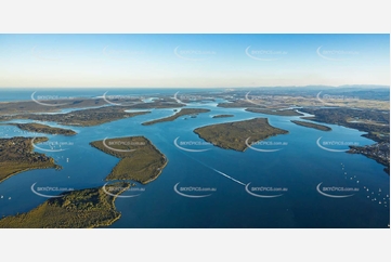 Southern Moreton Bay Islands Channel QLD Aerial Photography