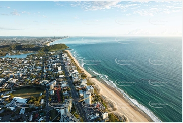 Sunrise Aerial Photo Palm Beach QLD Aerial Photography